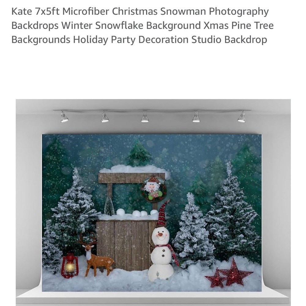 Kate Winter Christmas backdrop 7x5 photography